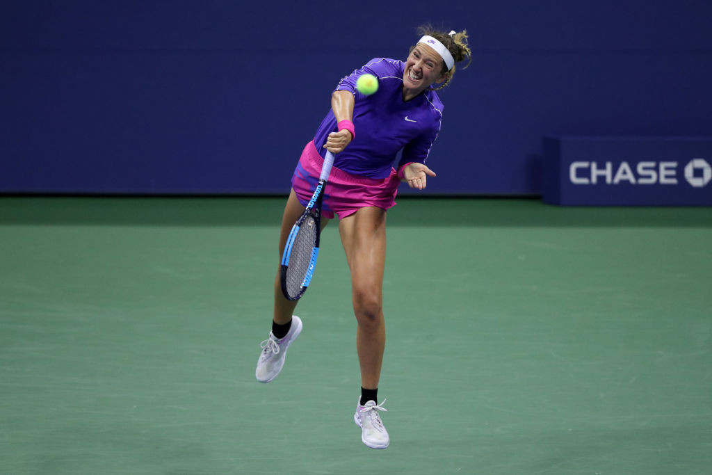 Victoria Azarenka thrashed 16th seed Elise Mertens to reach her first Grand Slam semi-final since 2013 ©Getty Images
