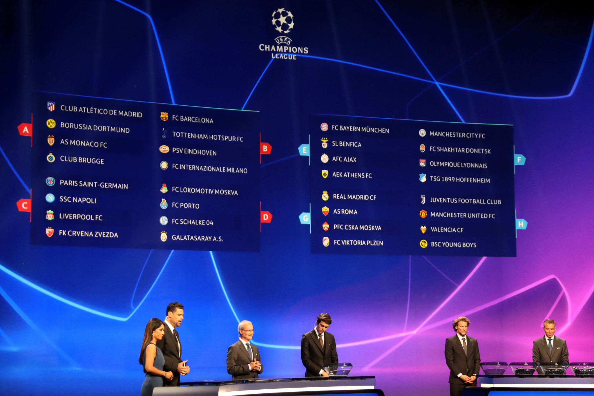 The UEFA Champions League group stage draw will be held in Switzerland ©Getty Images
