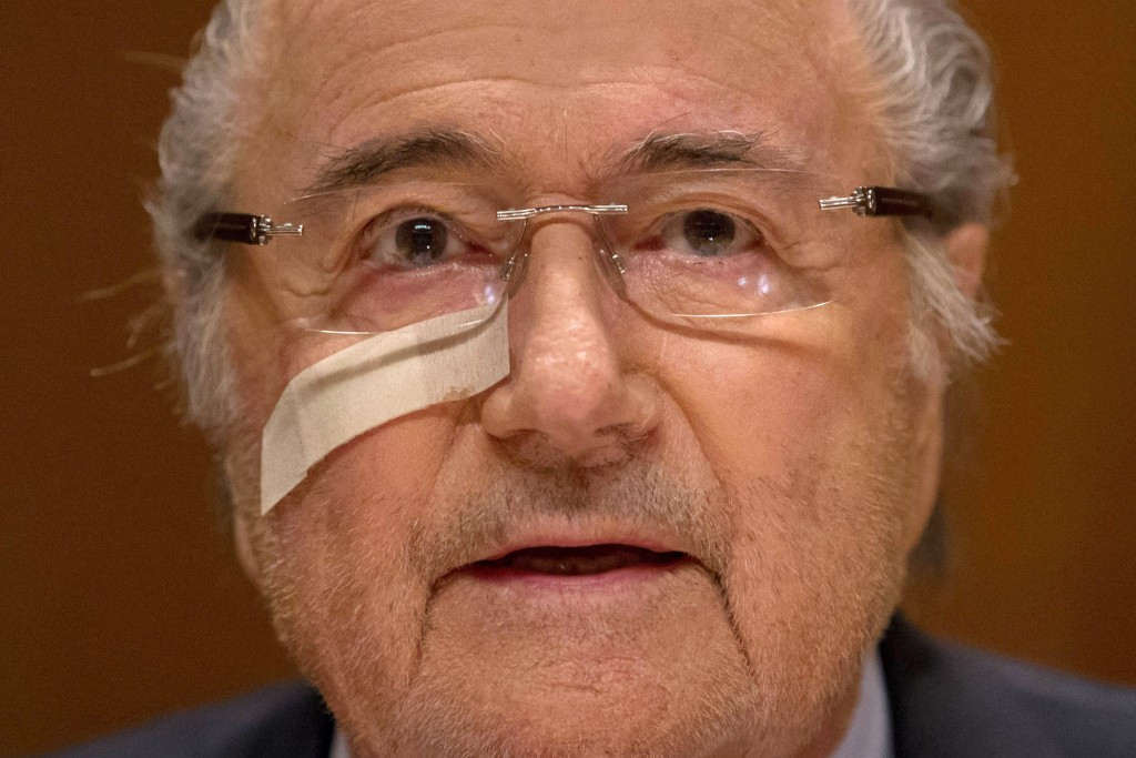 Banned FIFA President Sepp Blatter has been one of the main villains in 2015