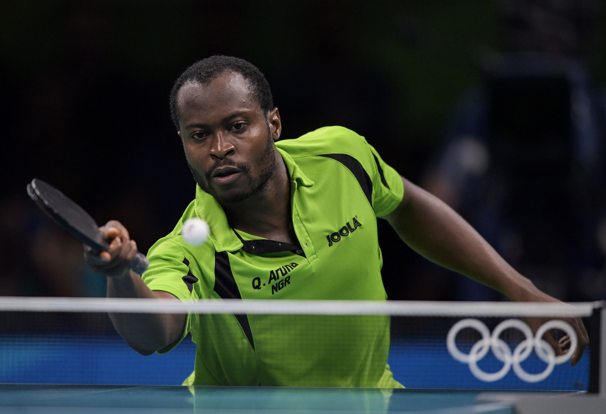 Quadri Aruna's performance at the Rio 2016 Olympic Games inspired the African Table Tennis Federation to work with Athletic Club de Boulogne-Billancourt ©Getty Images