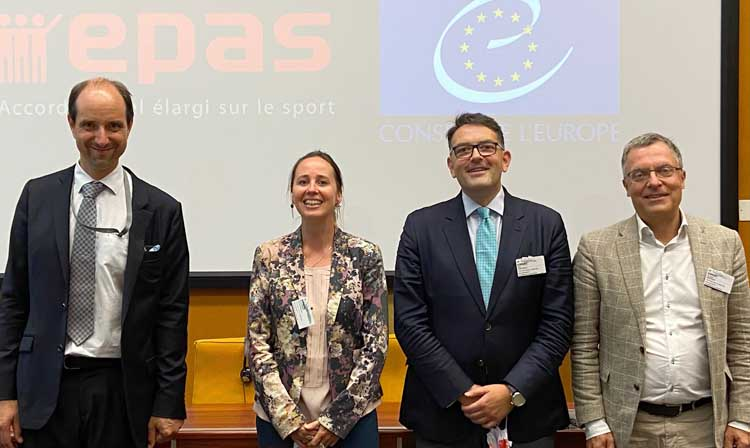 International School Sport Federation representative Kolë Gjeloshaj, centre right, has been confirmed as the chair of the committee ©FIAS