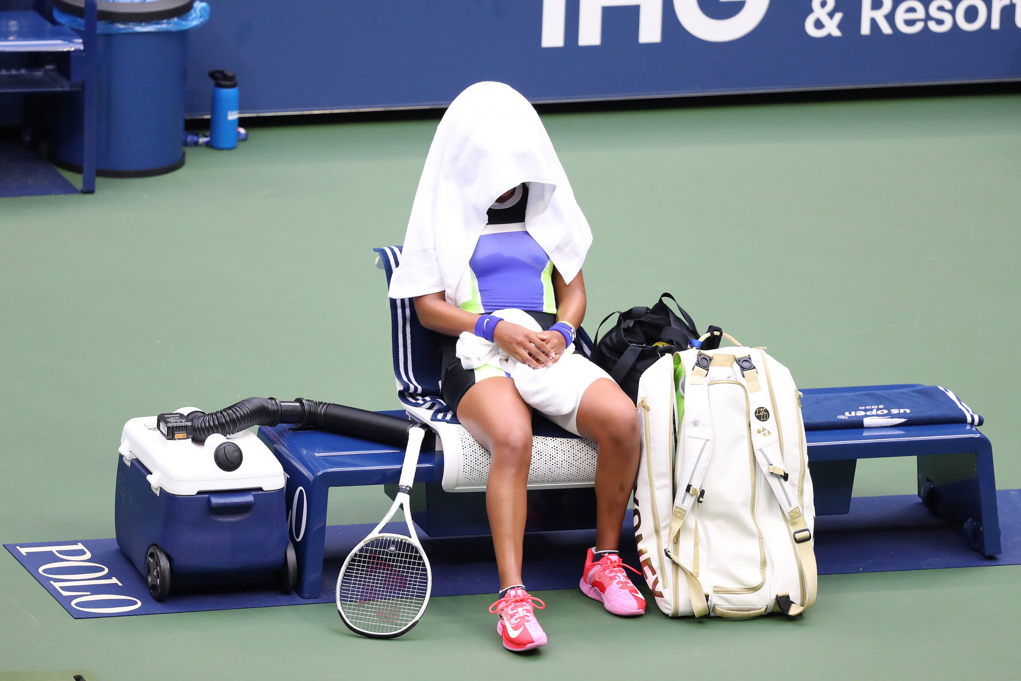 Osaka admitted during her post-match interview that avoiding defeat inside an hour was motivation for her comeback win ©Getty Images