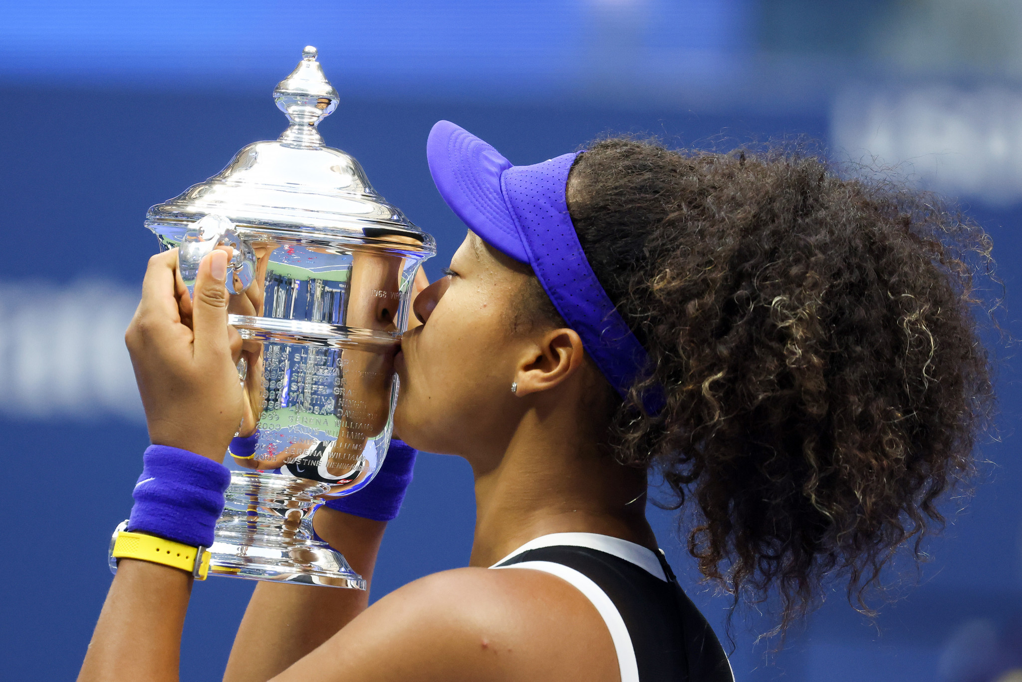 Naomi Osaka won her second US Open title in three years with victory over Victoria Azarenka ©Getty Images