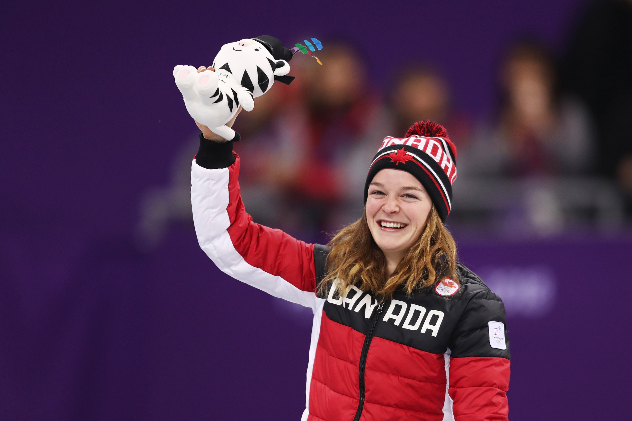 Kim Boutin was named Canada's top female short track skater of the year ©Getty Images