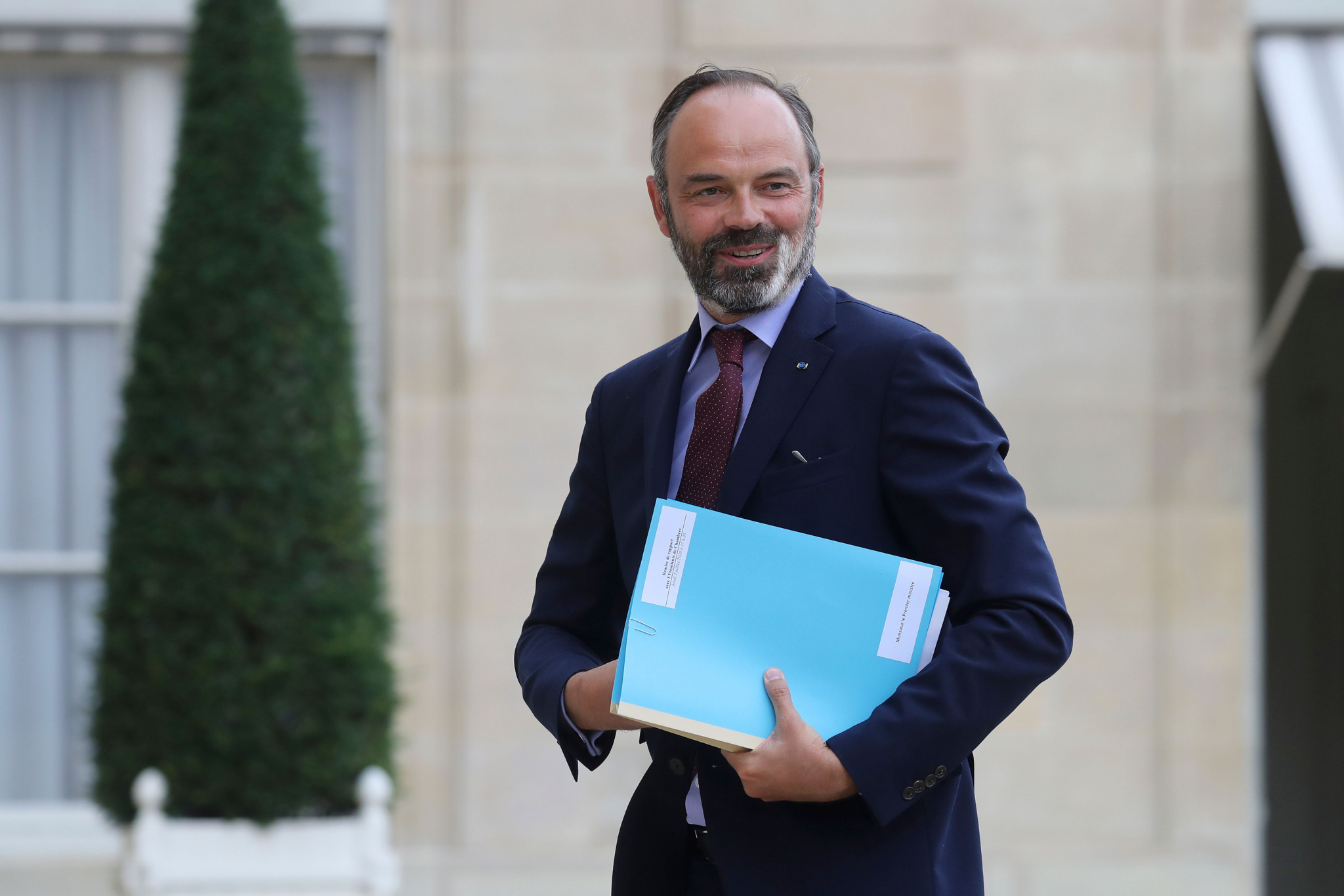 Former French Prime Minister Edouard Philippe is set to join the board of Atos, an IOC sponsor ©Getty Images