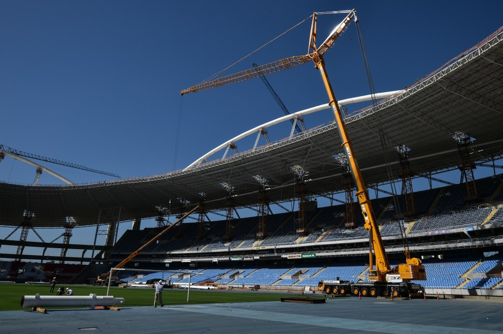 Serious consturction problems with the roof forced Brazilian officials to close the Olympic Stadium in March 2013 and it only reopened last year ©Getty Images