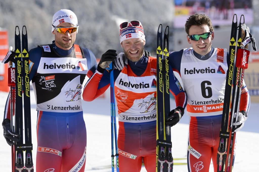 Norway have remain on course for a clean sweep of the men's and women's podiums
