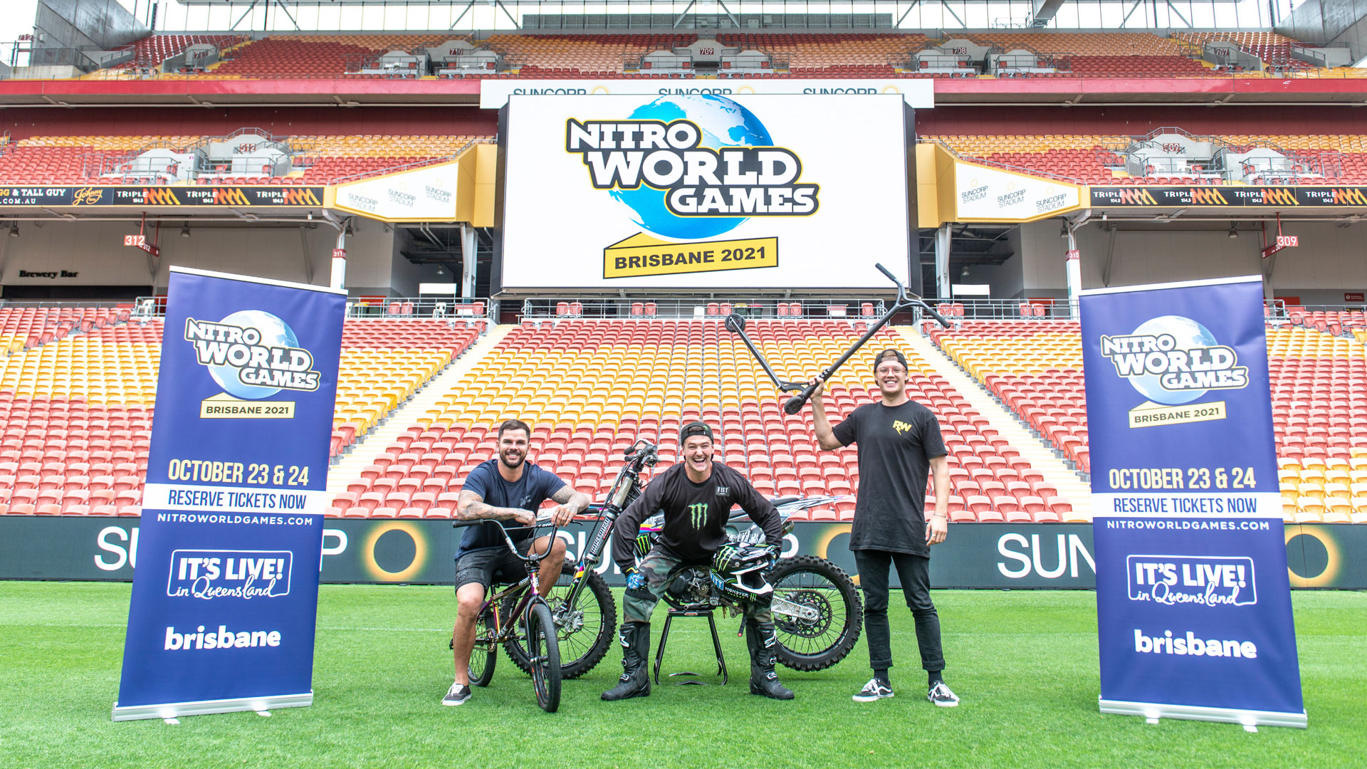 Brisbane's Suncorp Stadium will host the event ©Nitro World Games