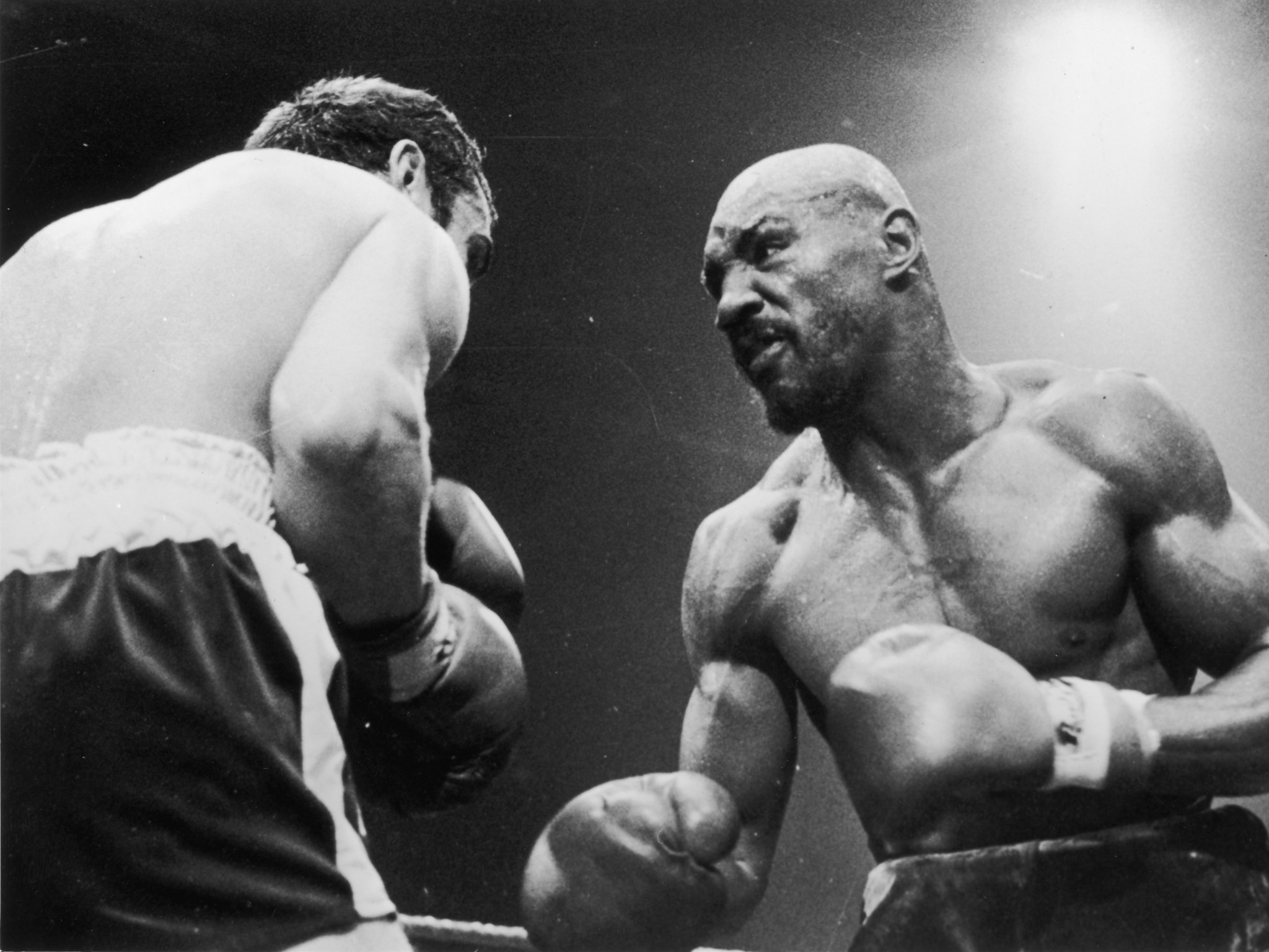 Marvelous Marvin Hagler stopped Alan Minter in three rounds following the latter's infamous remark ©Getty Images