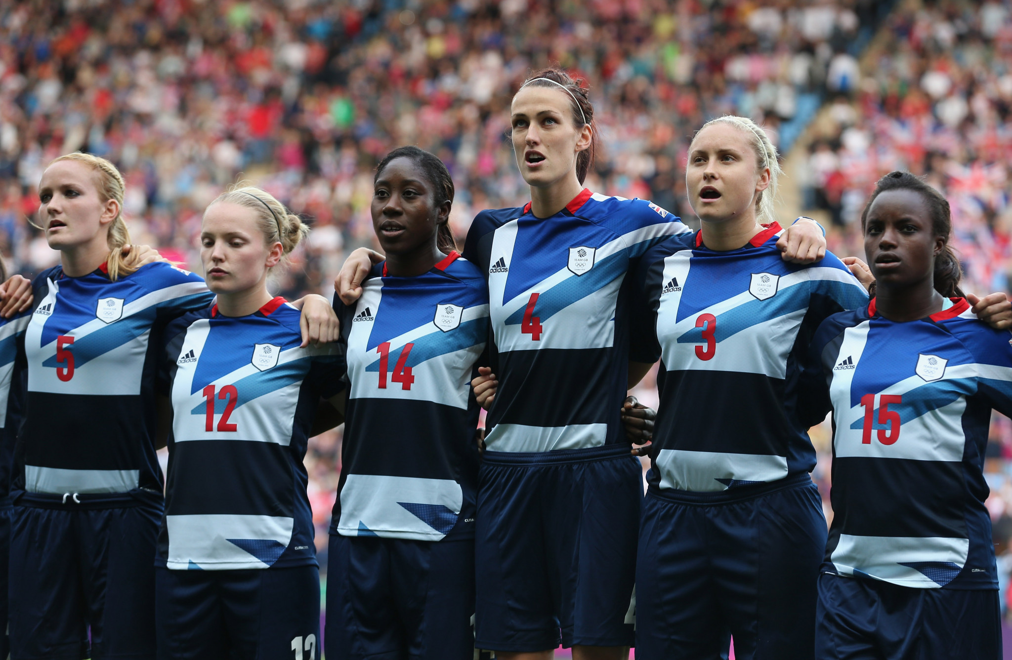The British side for the London 2012 Olympic Games only featured two non-English players ©Getty Images