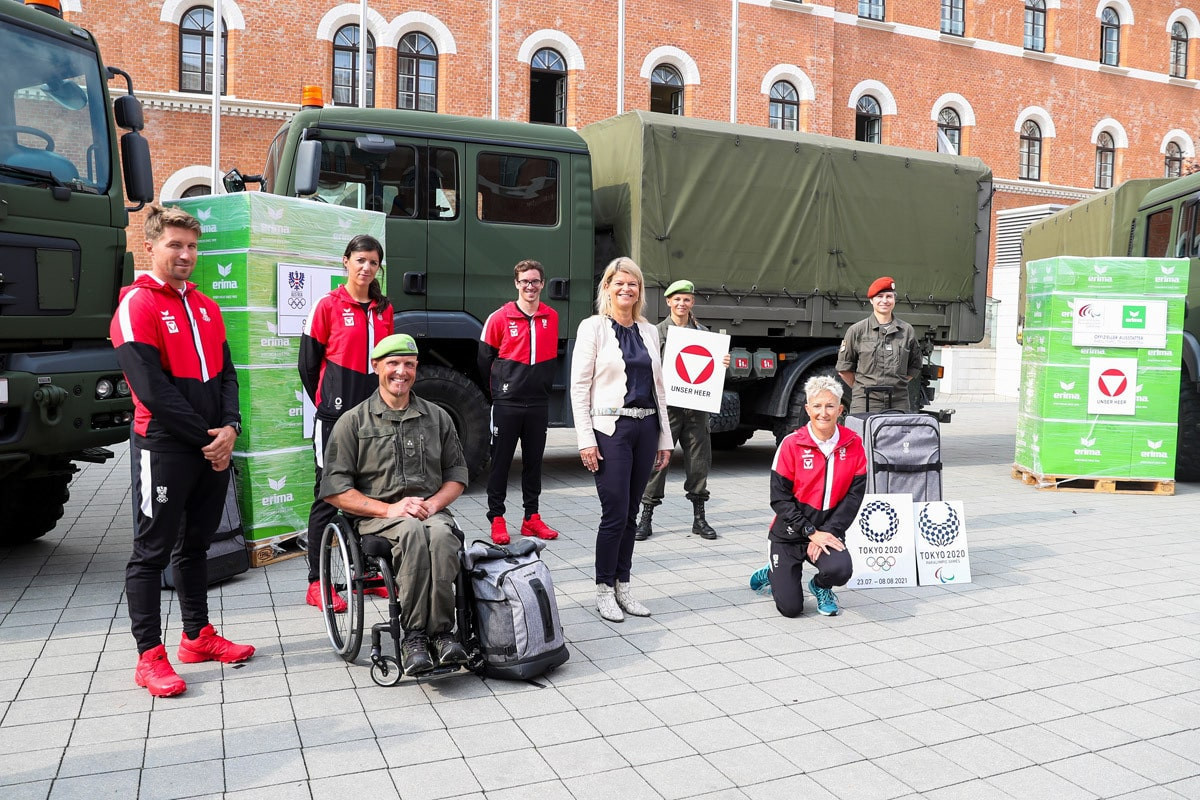 The Austrian Paralympic Committee have stored uniforms for next year's Games in Tokyo with the armed forces ©ÖPC