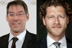 Bernhard Schwank (left) and Nckolas Hill will play major roles within the Hamburg 2024 Olympic bid ©DOSB
