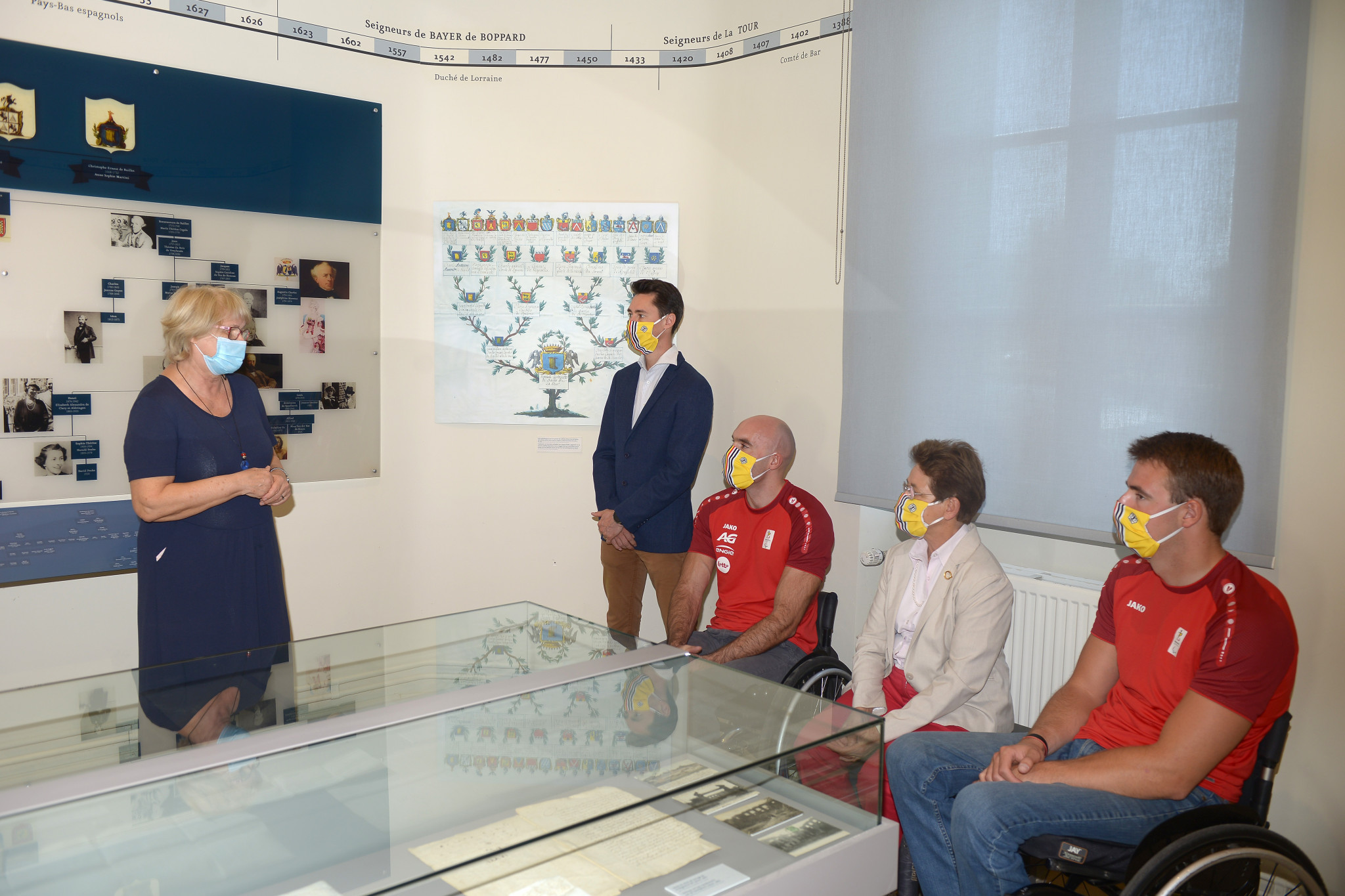 Belgian Paralympic Committee representatives given Baillet Latour Fund tour