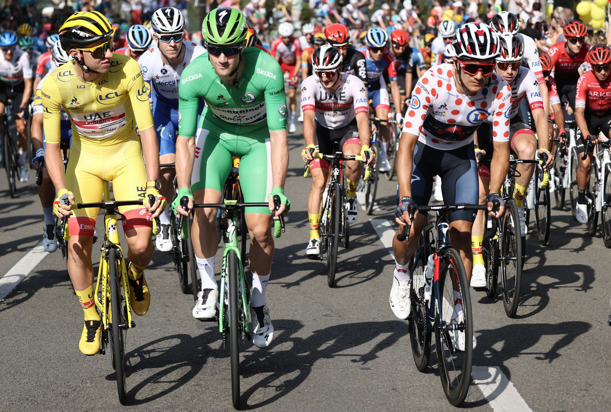 The ceremonial final stage took the riders into Paris ©Getty Images