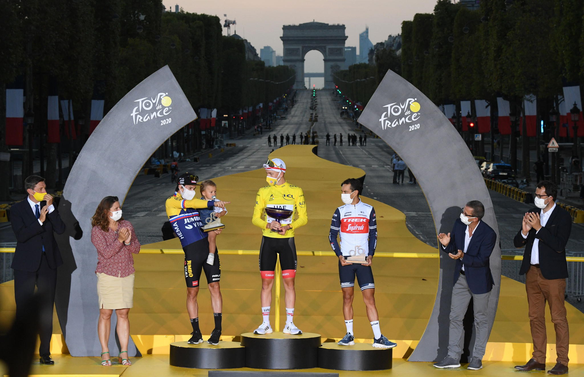 The Tour de France was completed in Paris today with Tadej Pogacar taking the yellow jersey ©Getty Images
