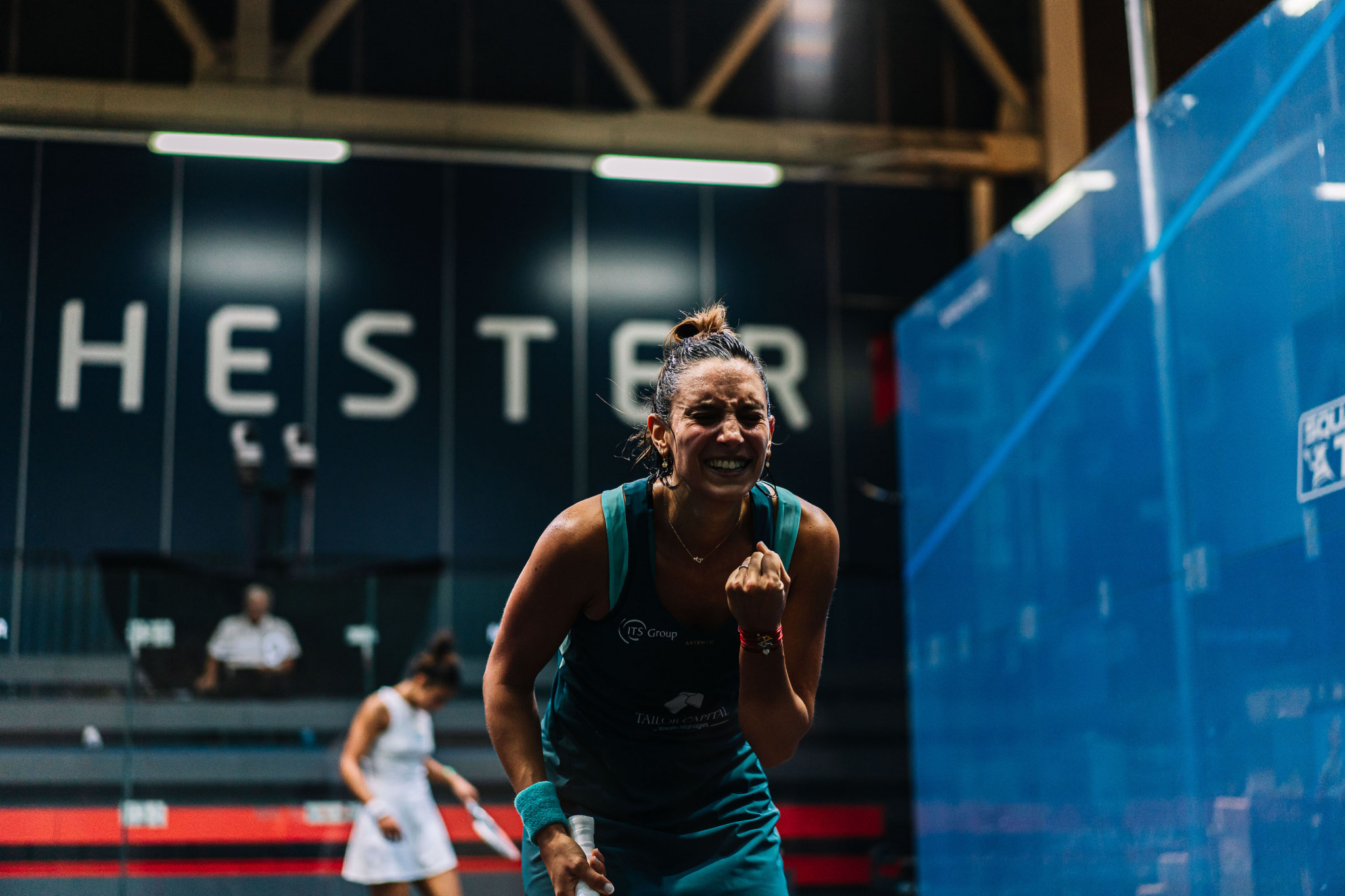 Camille Serme is into the Manchester Open final ©Twitter/PSAWorldTour