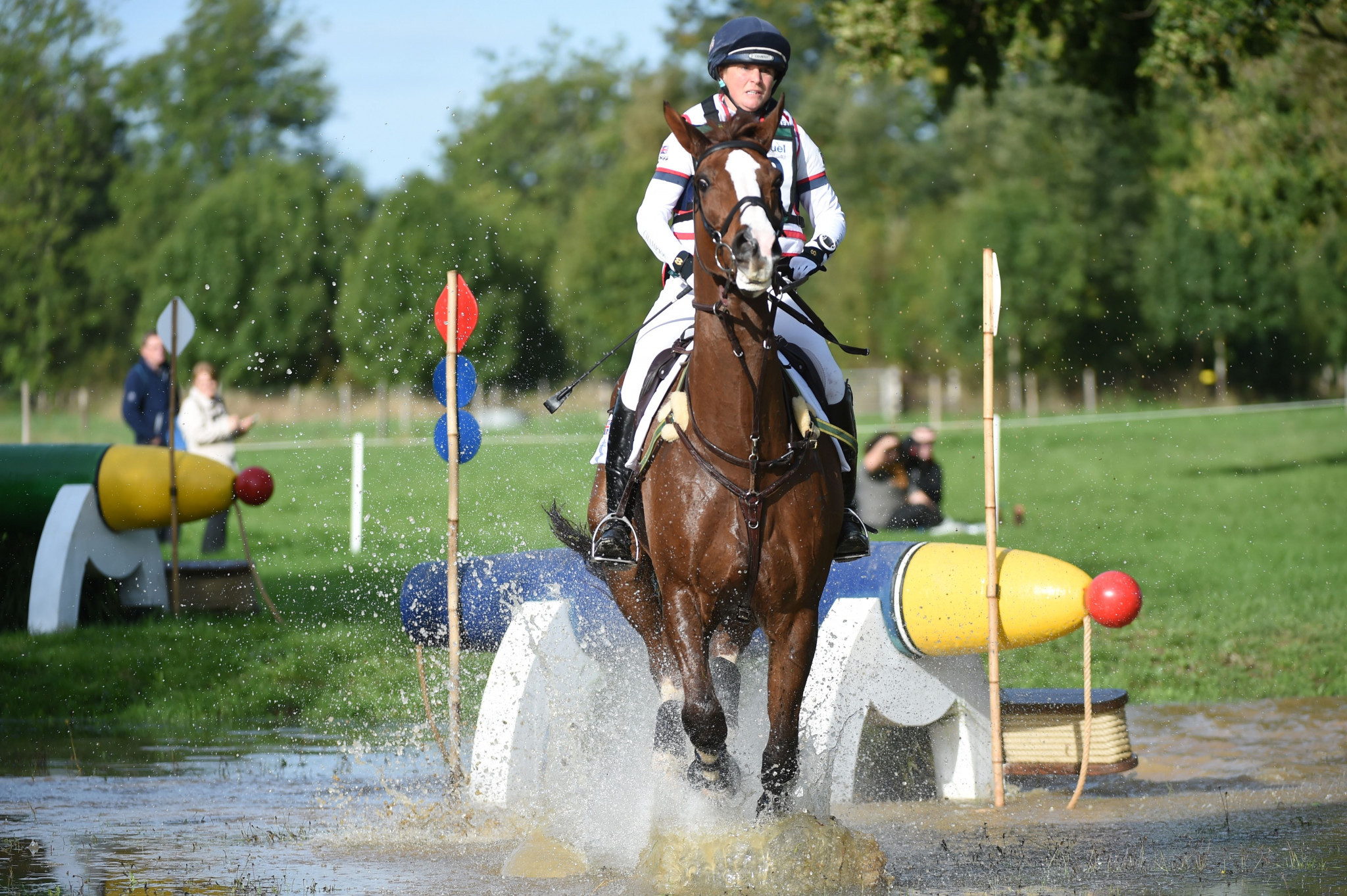 Britain's Georgina French competes in a cross-country event in Le Lion d'Angers in France last year ©Getty Images