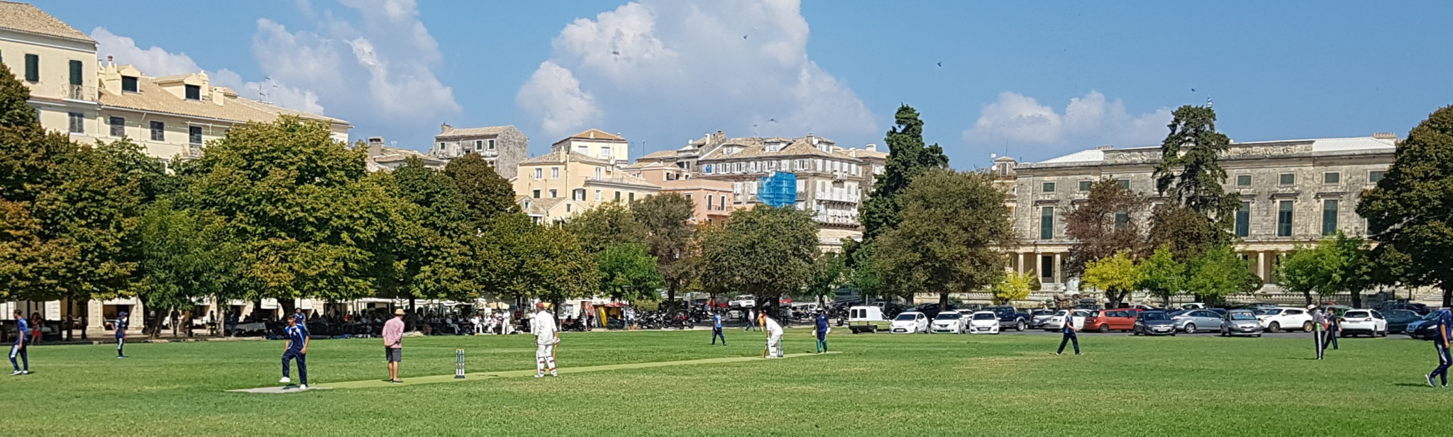 The Authors Cricket Club managed to enjoy a victory on the tour, the team's first win on Greek soil ©David Owen