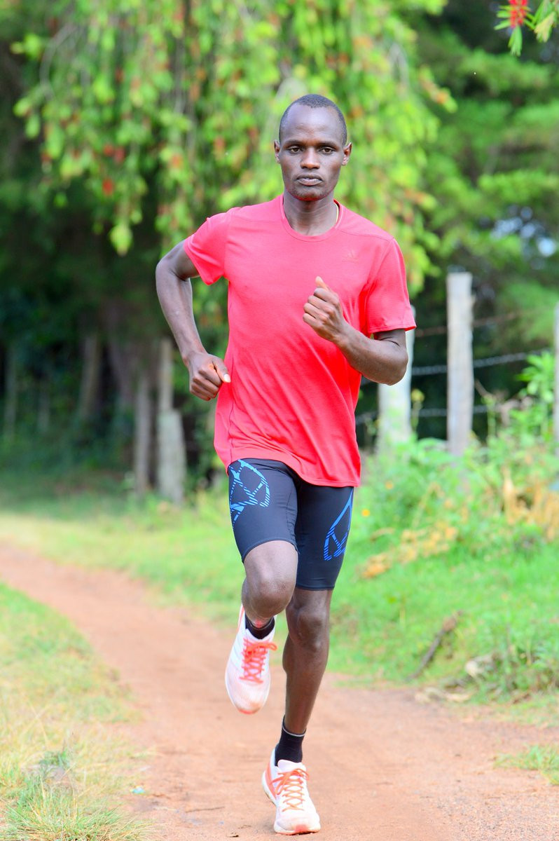 Patrick Siele tried to evade drugs testers in Kenya last year by running away from them and then hurdling a fence ©Twitter
