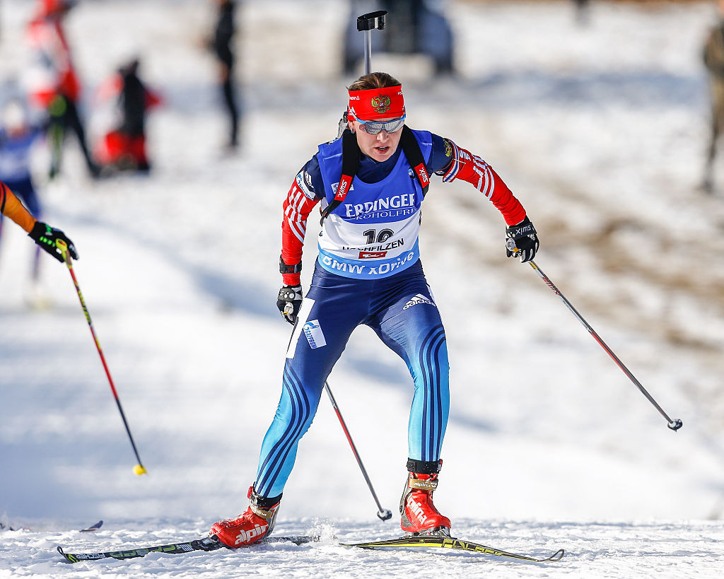 Russian biathlete Ekaterina Glazyrina is facing a possible life ban ©Getty Images