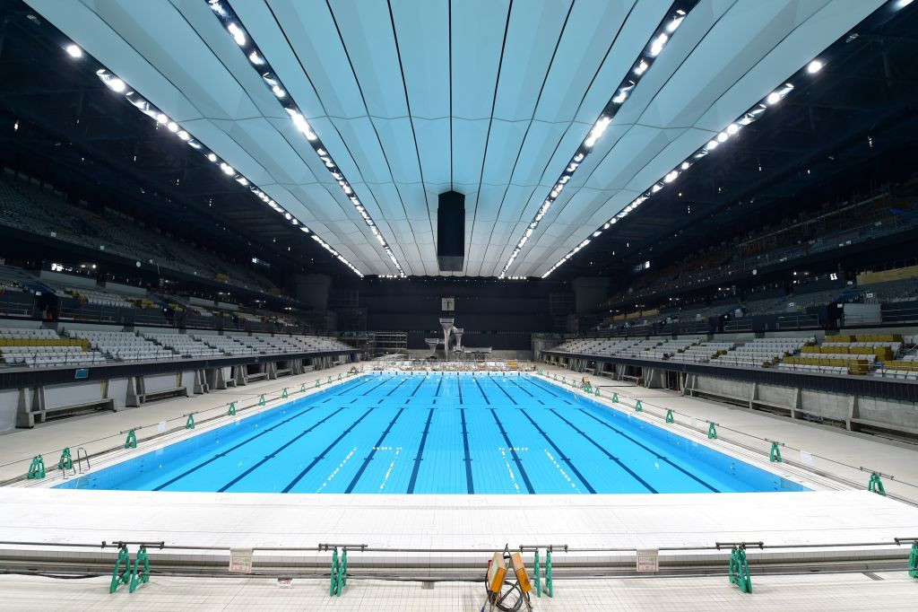 The Tokyo Aquatics Centre was the final permanent venue due to be used at the Games to be completed ©Getty Images