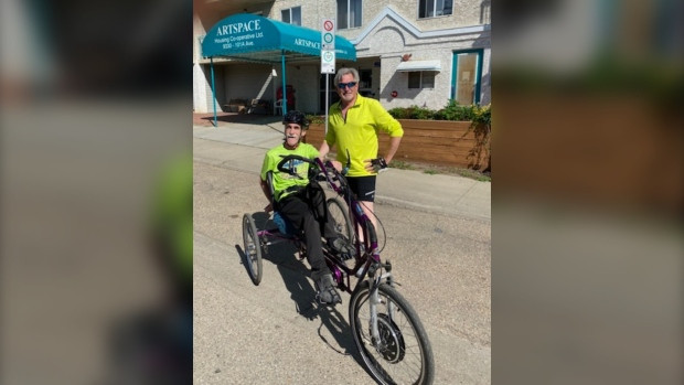 Paralympic medallist Thomas has custom-made tricycle returned