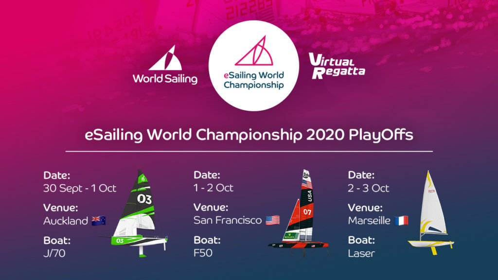 The eSailing World Championship 2020 play-offs will start on September 30 ©eSailing