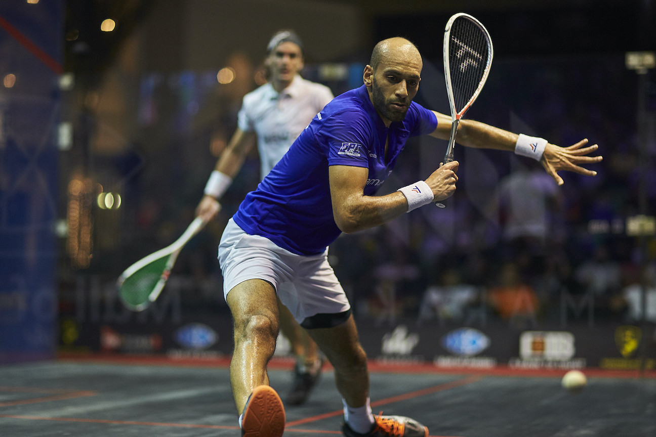 Marwan ElShorbagy currently sits top of men's Group B with two wins from his first two matches ©Getty Images
