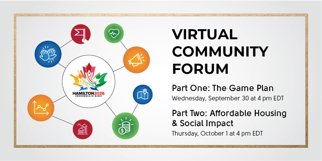Hamilton 2026 have laid out their plans for the Commonwealth Games to the public during a virtual community forum ©Hamilton 2026
