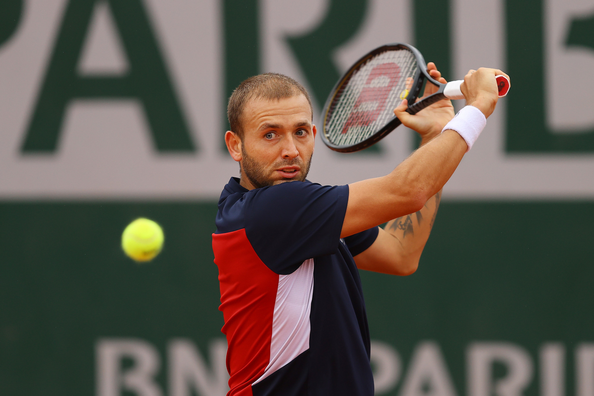 Dan Evans criticised the conduct of his opponents in the men's doubles first round ©Getty Images