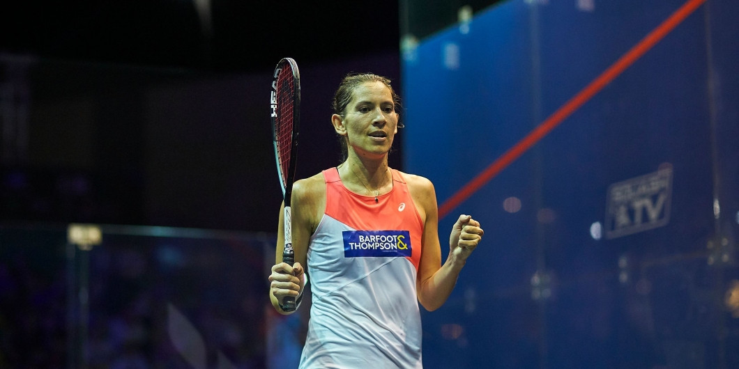 Joelle King beat world number one Nouran Gohar to qualify for the last four at the PSA World Tour Finals ©PSA