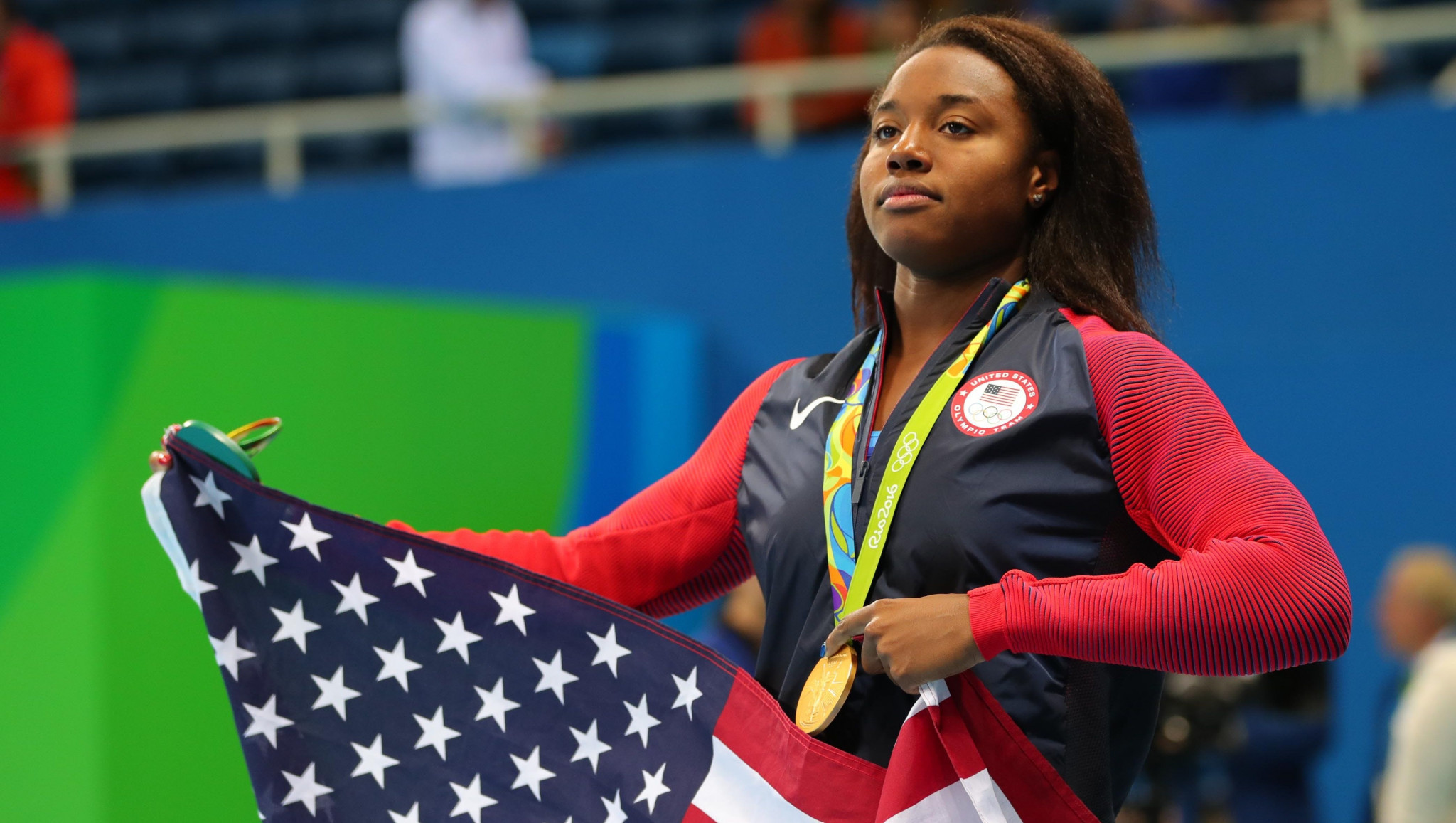 America's Simone Manuel is one of the world's top swimmers but still stands out as a person of colour ©Getty Images