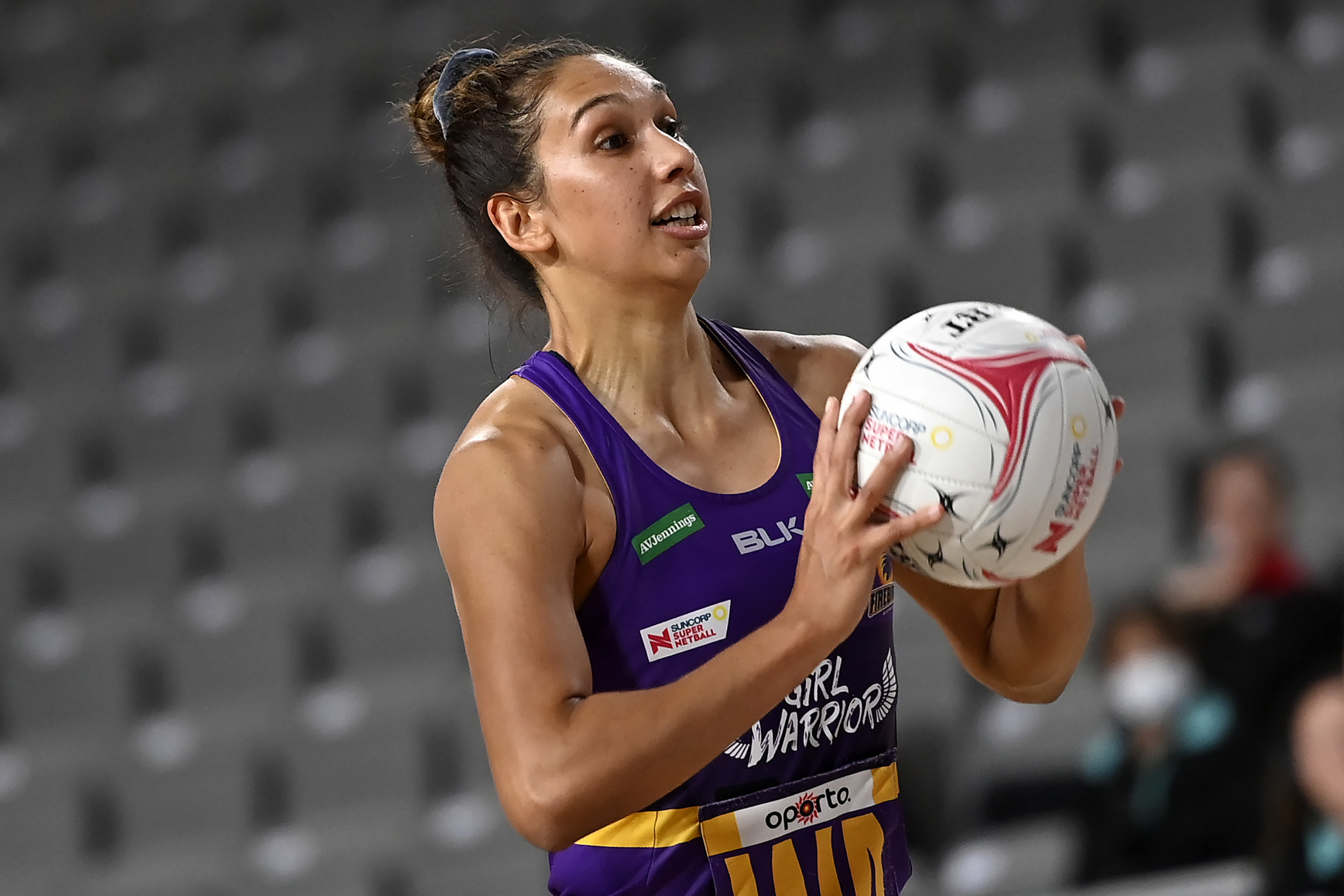 Jemma Mi Mi of Queensland Firebirds is the only Aboriginal player in the Suncorp Super Netball league ©Getty Images