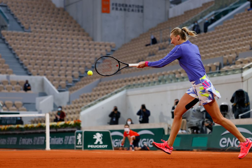Seventh seed Petra Kvitová has reached the last 16 at the French Open for the first time in five years ©Getty Images