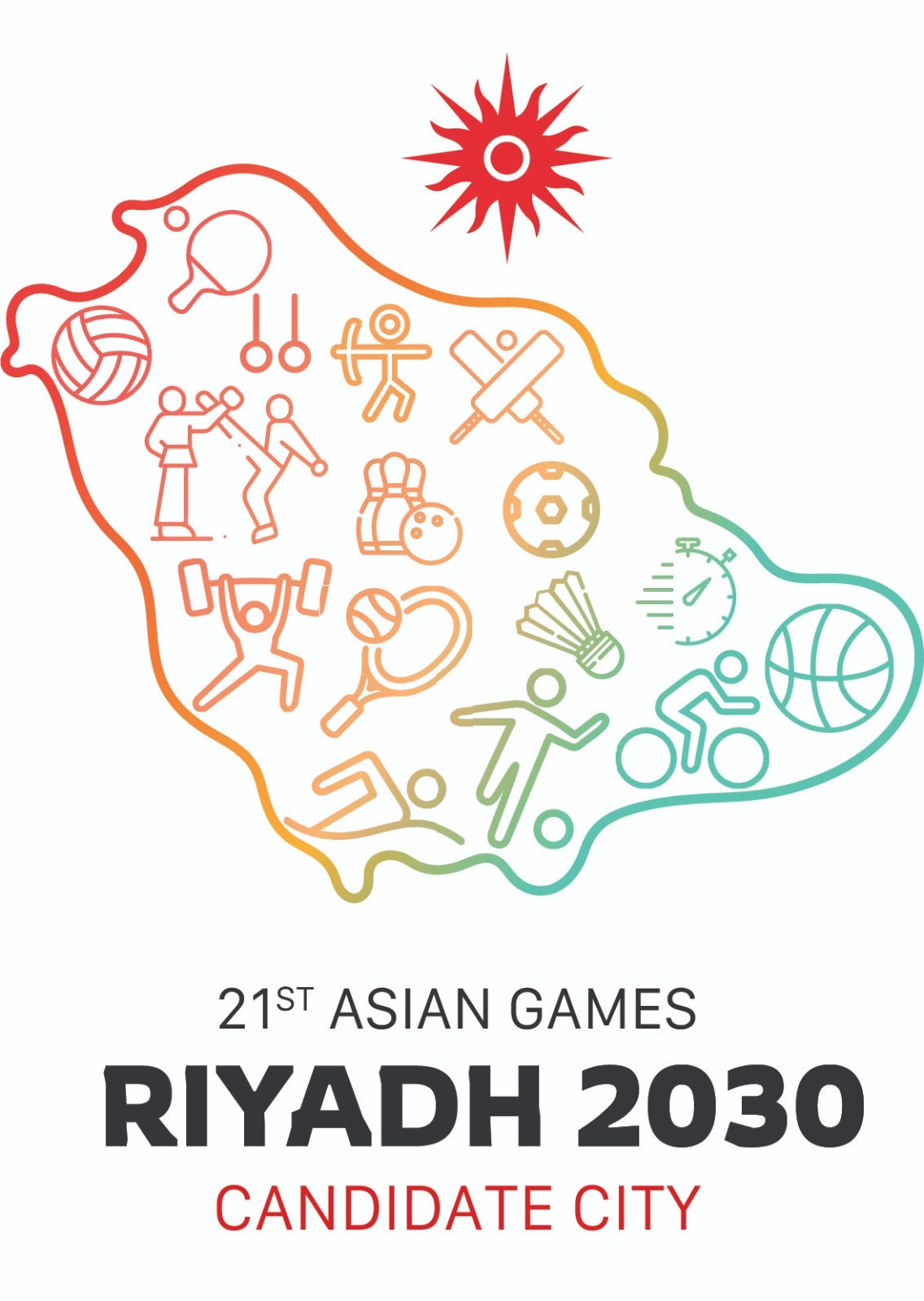 Riyadh has launched the slogan and logo for its 2030 Asian Games bid ©Riyadh 2030