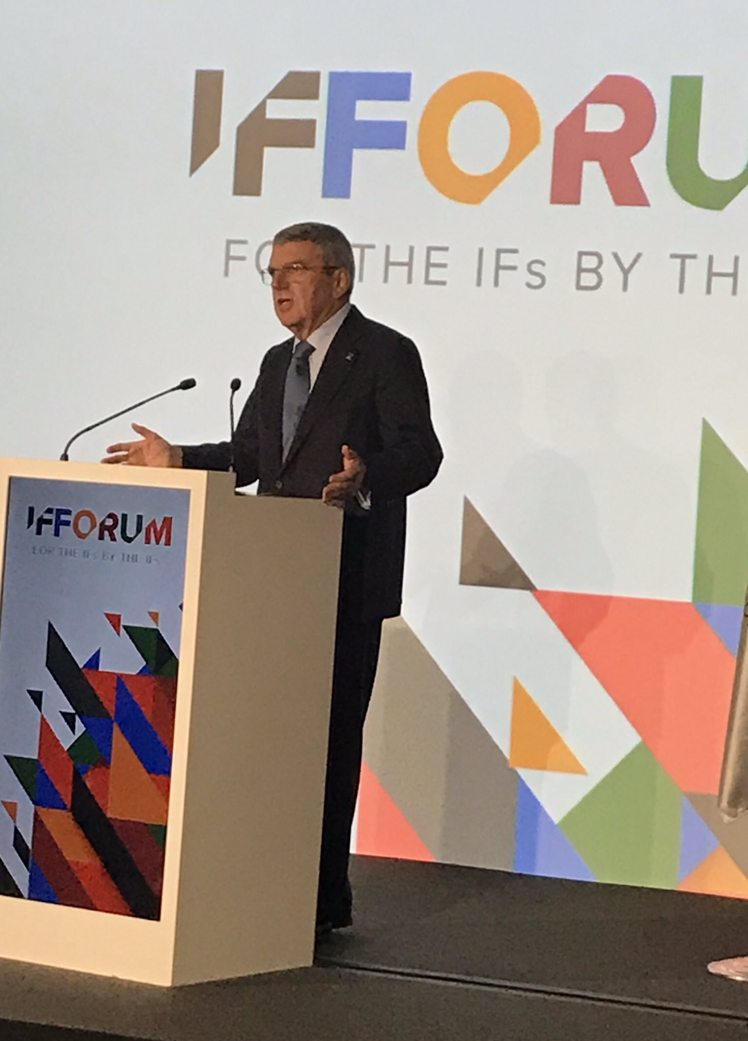 IOC President Thomas Bach opening last year's IF Forum ©SportAccord