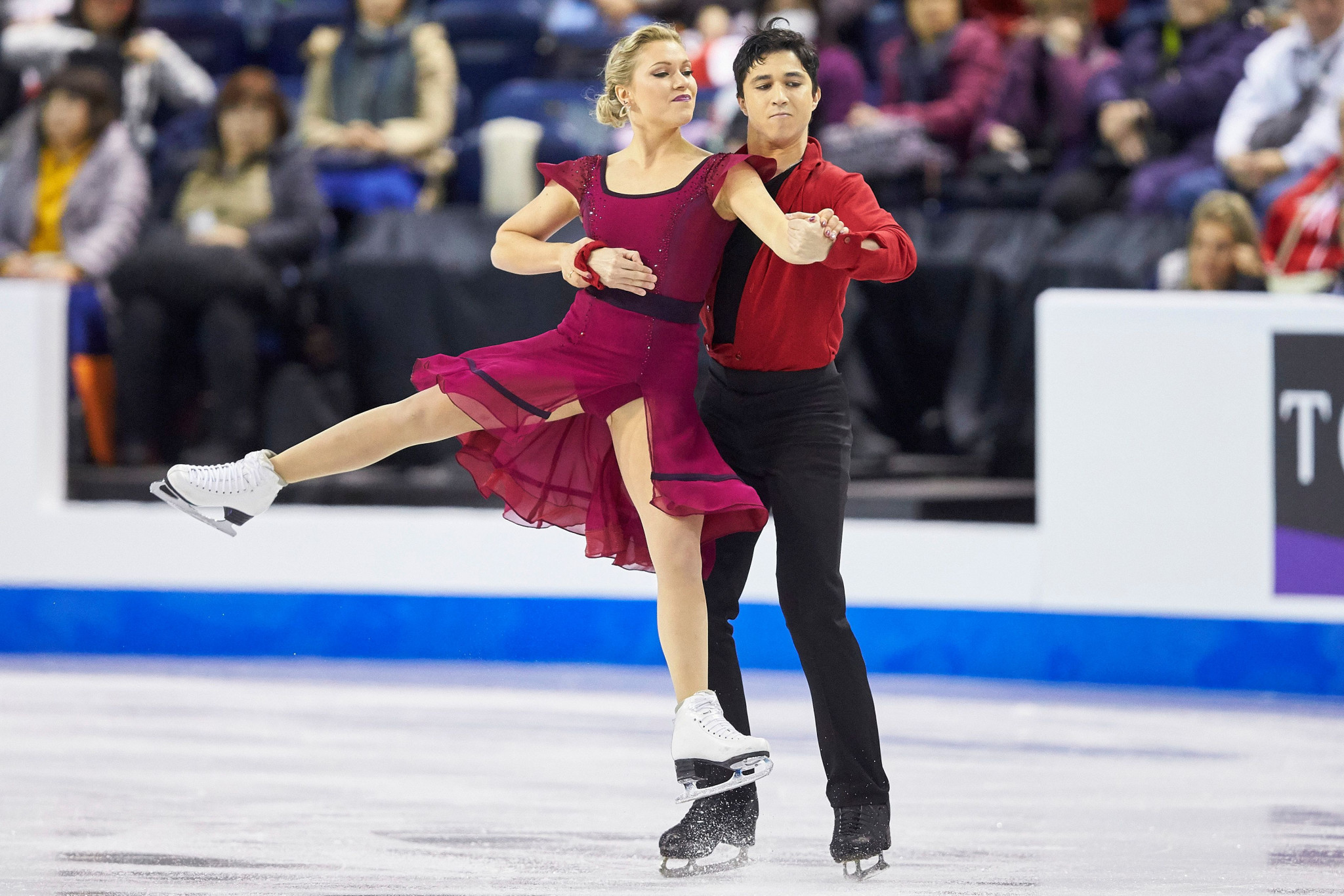 Haley Sales and Nikolas Wamsteeker were crowned senior dance champions at last year's Skate Canada Challenge ©Getty Images