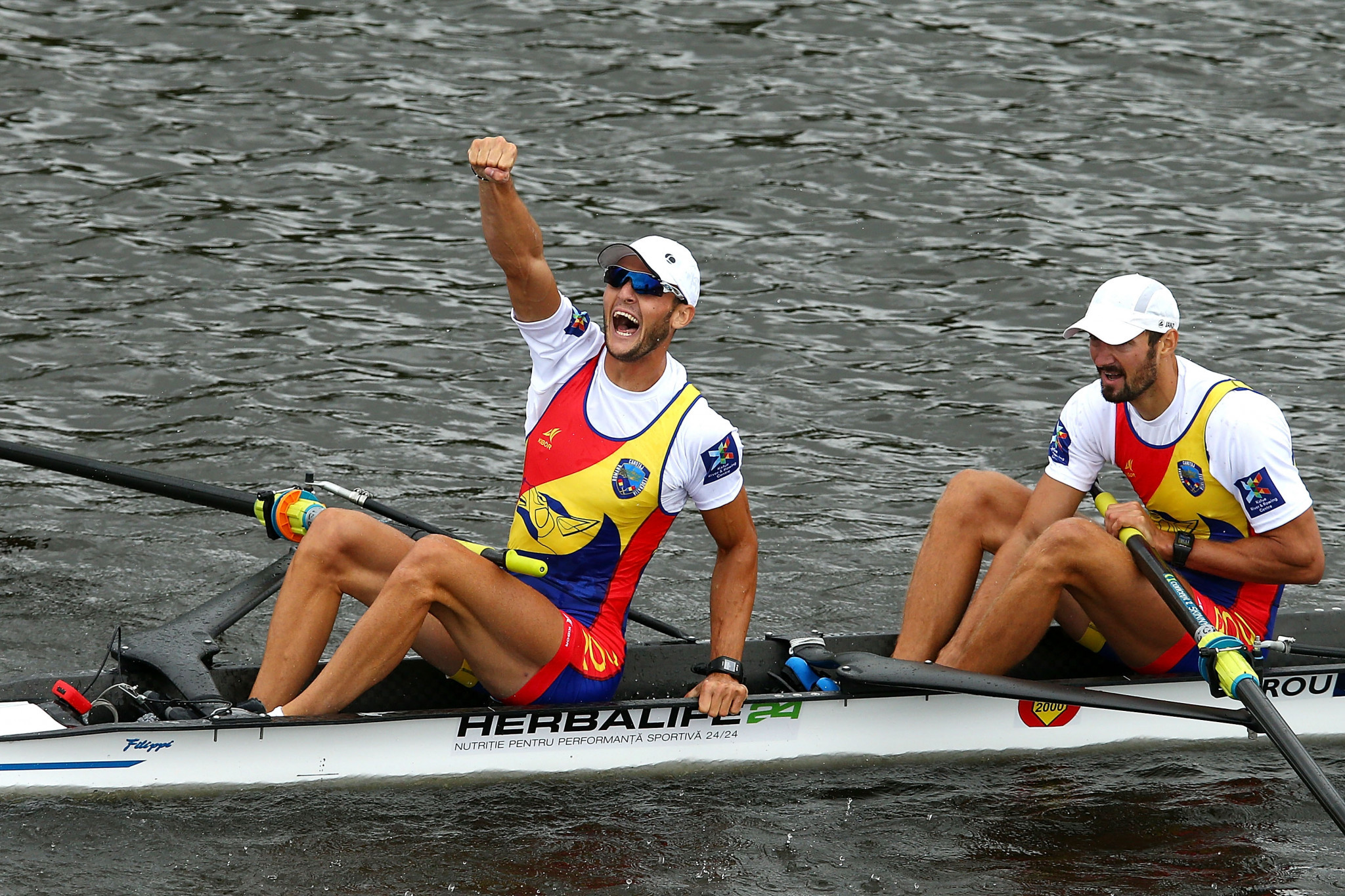  Ciprian Tudosa and Marius-Vasile Cozmiuc clinched the men's pairs title at the European Rowing Championships ©Getty Images