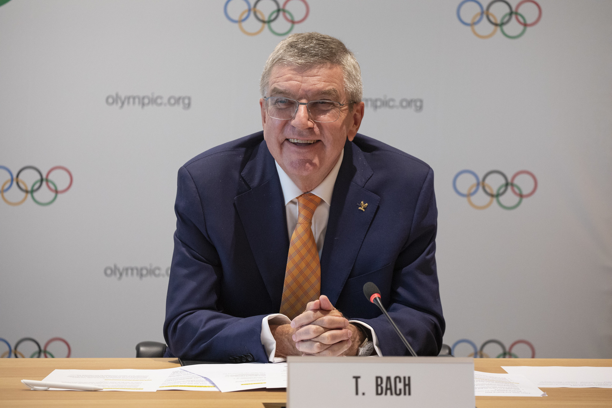 IOC President Thomas Bach sent a video message to the Tokyo 2020 Chefs de Mission seminar ©IOC