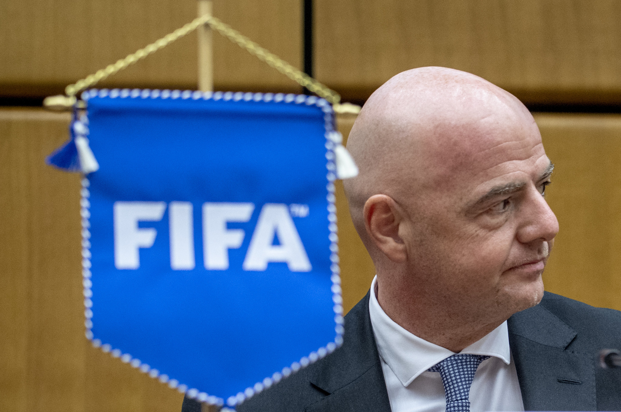 Gianni Infantino has praised the governance and compliance improvements FIFA has made under his leadership ©Getty Images