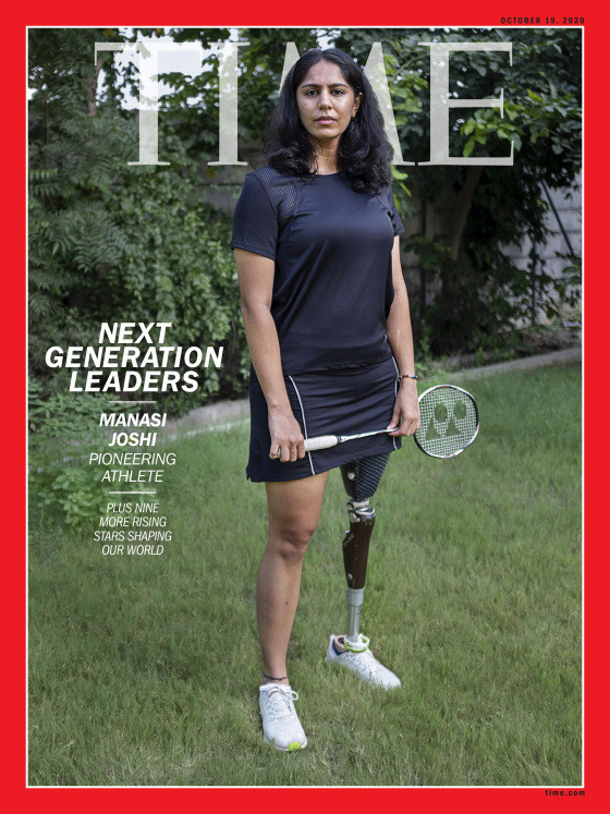 The Para-badminton world champion is set to feature on the cover of TIME magazine later this month ©TIME