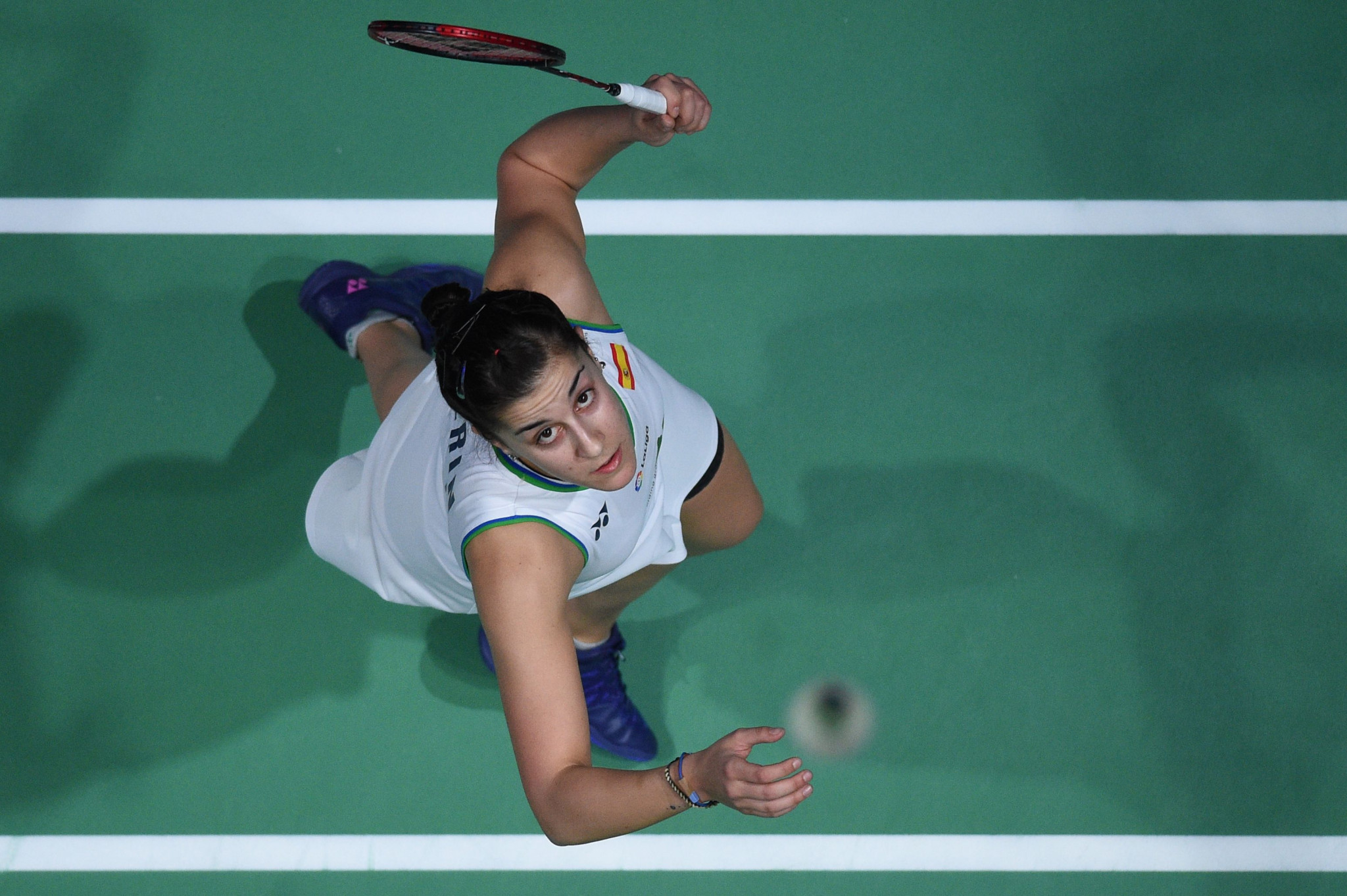 Marín into Denmark Open round two as badminton returns