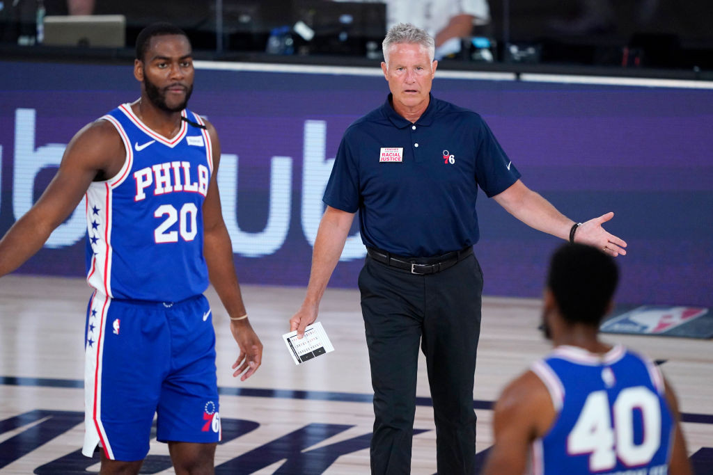 Brett Brown was sacked by the Philadelphia 76ers in August ©Getty Images 