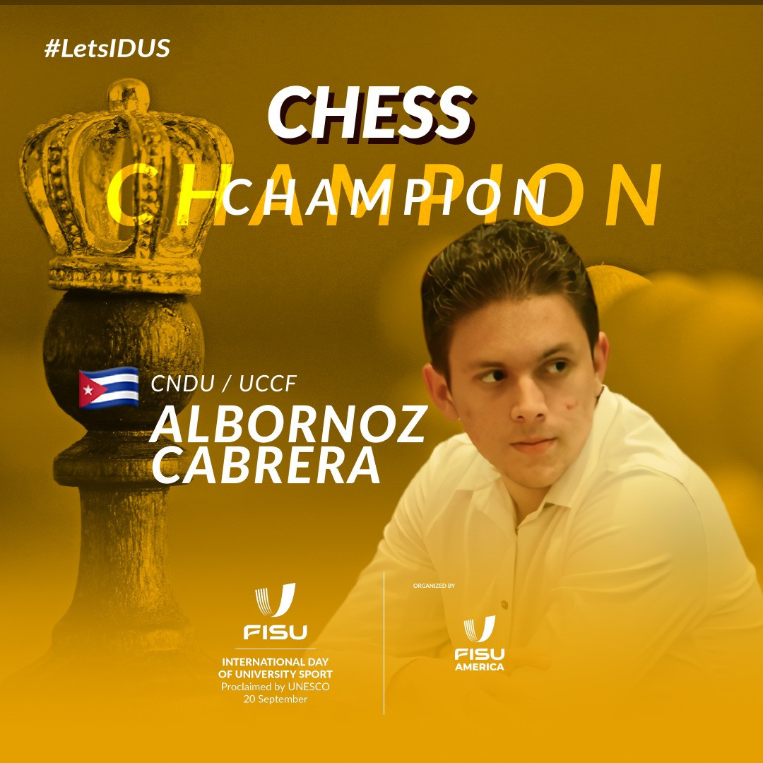 Daniel Albornoz Cabrera Carlos won the men's event ©FISU America