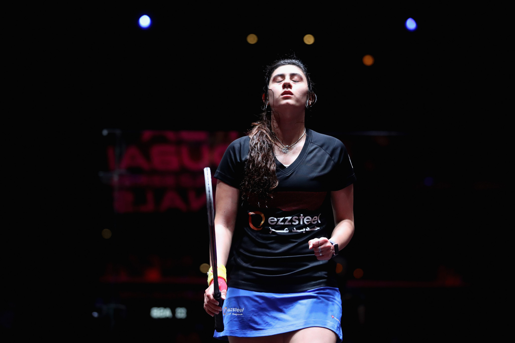 Women's second seed Nour El Sherbini enjoyed a comfortable straight games win in her quarter-final encounter ©Getty Images