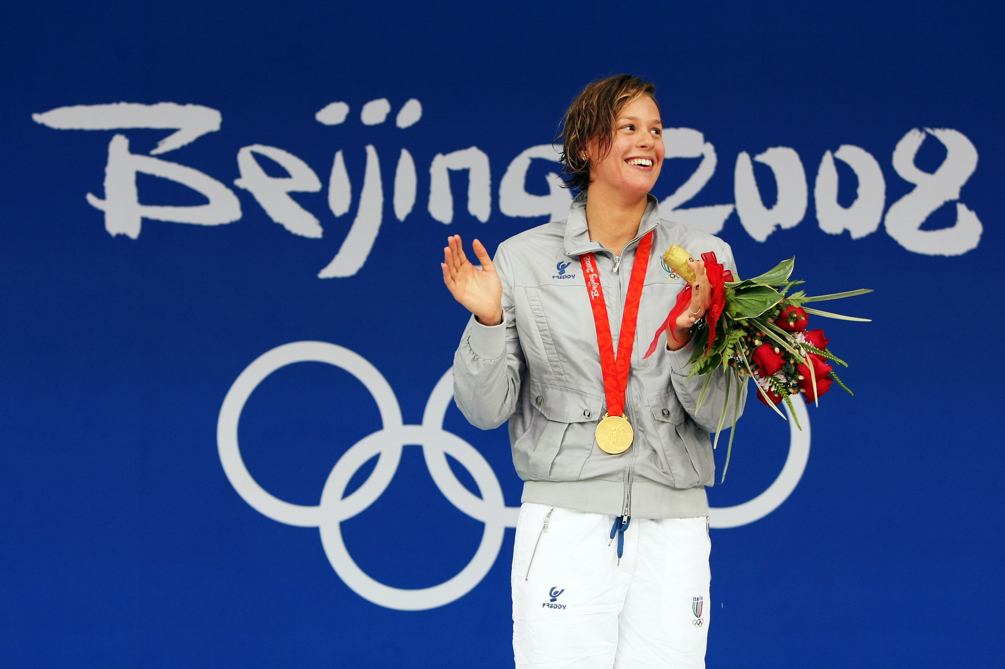 Federica Pellegrini earned Olympic gold at Beijing 2008 ©Getty Images