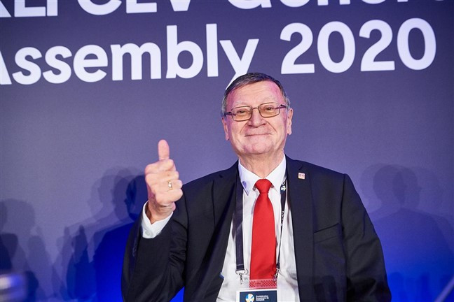 Serbian Boričić re-elected European Volleyball Confederation President