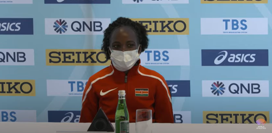Peres Jepchirchir, women-only race world record holder for the distance, is confident she will be part of a victorious Kenyan team tomorrow at the World Half Marathon Championships in the Polish city of Gdynia ©World Athletics