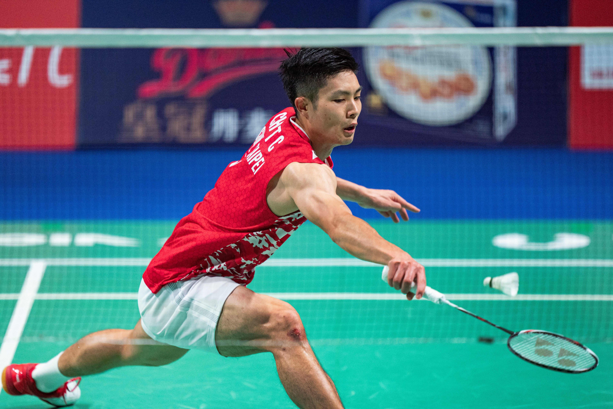 Chou Tien Chen won a tight match against India’s Srikanth Kidambi to reach the last four ©Getty Images