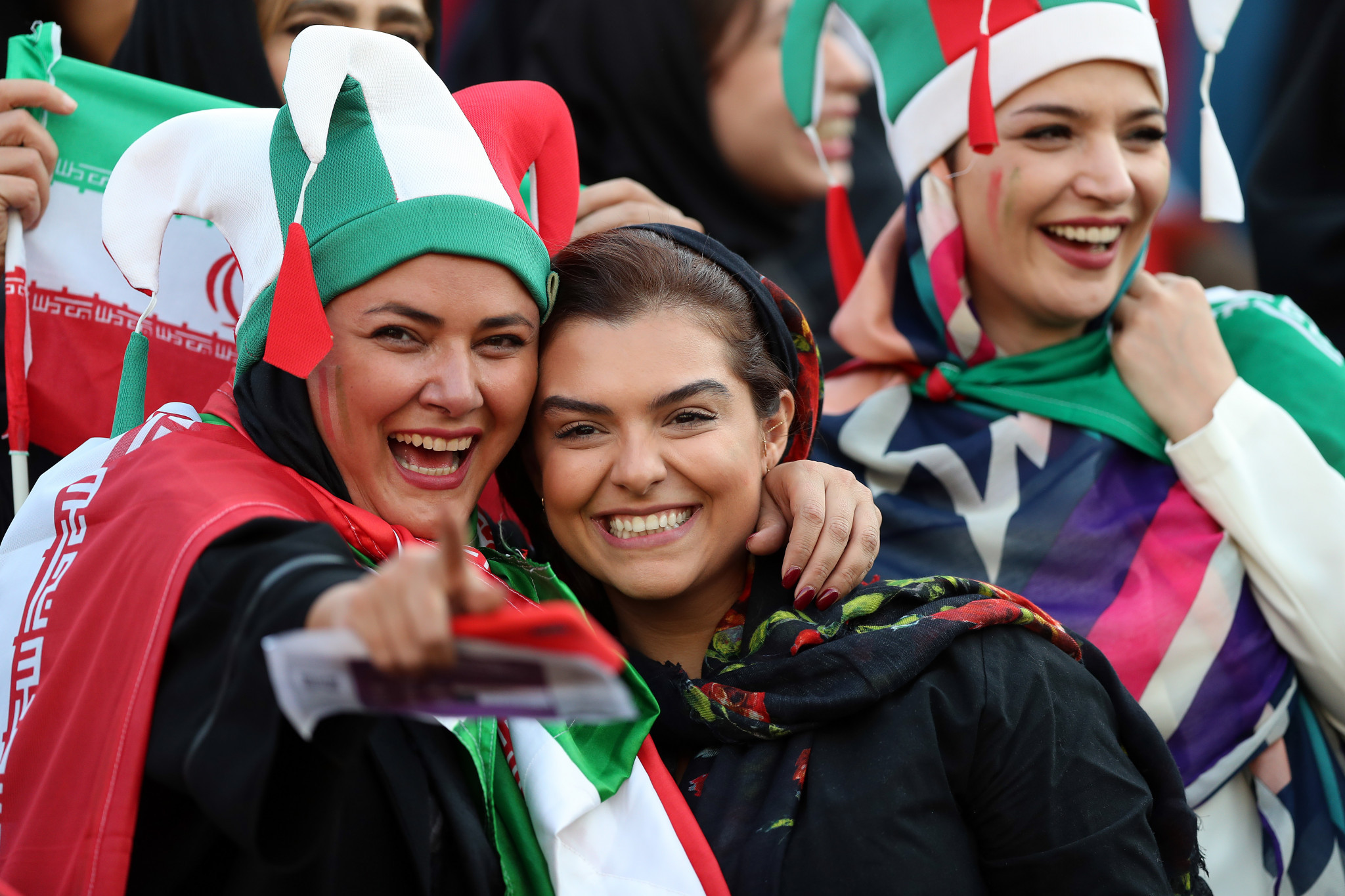 Women were allowed into Iran's football match against Cambodia at the Azadi Stadium in October 2019, breaking a 40-year ban ©Getty Images